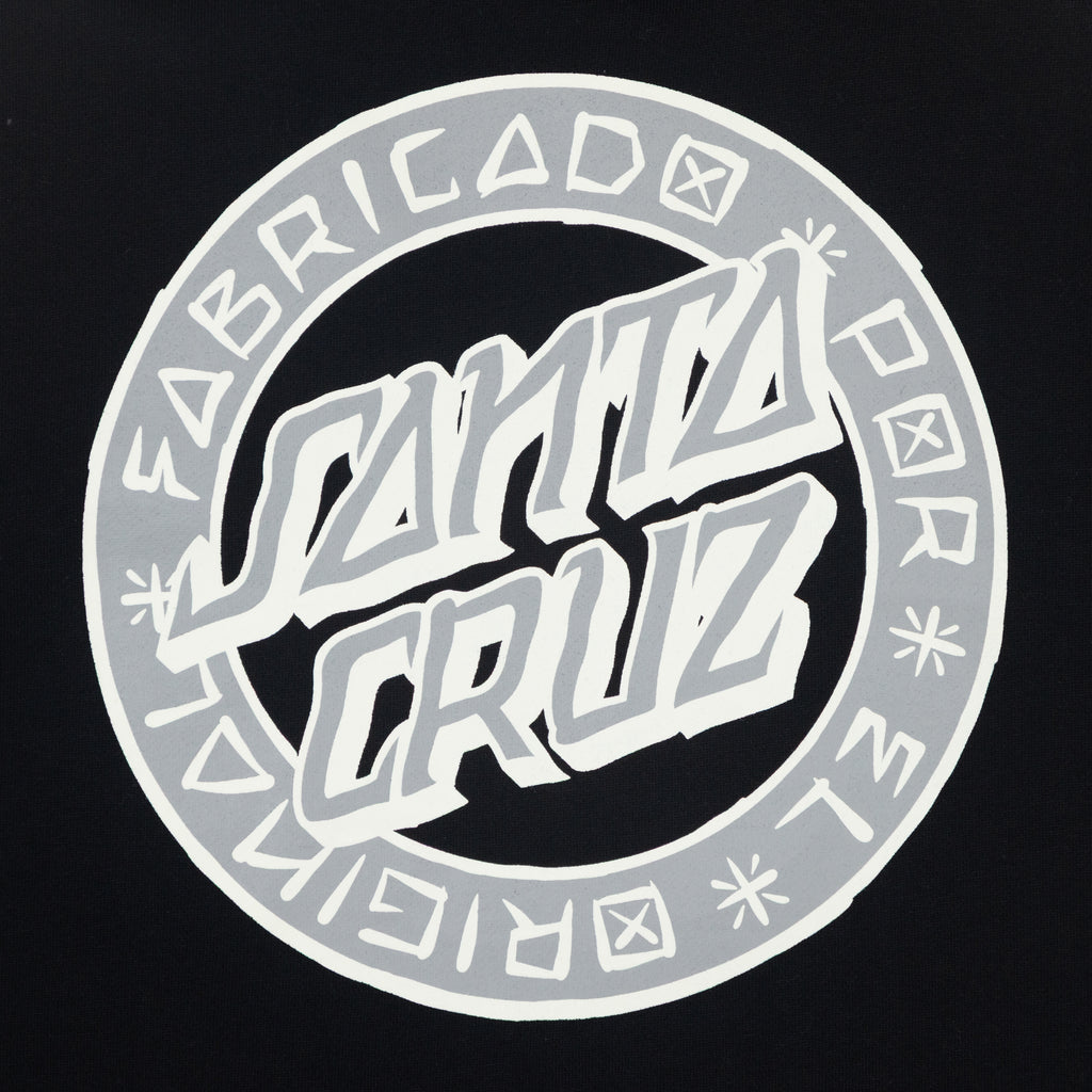 SANTA CRUZ Loco Dot Hoodie in BLACK