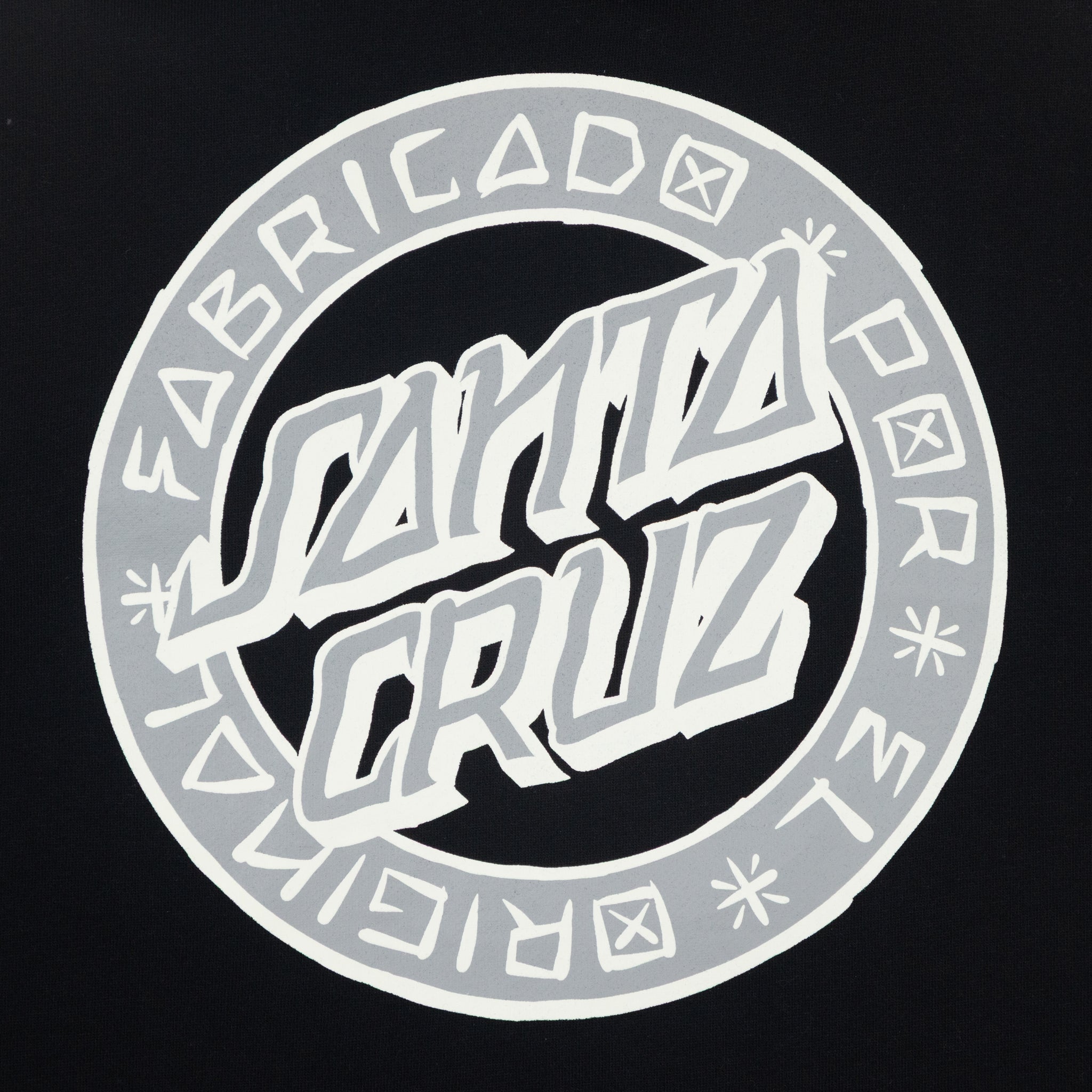 SANTA CRUZ Loco Dot Hoodie in BLACK