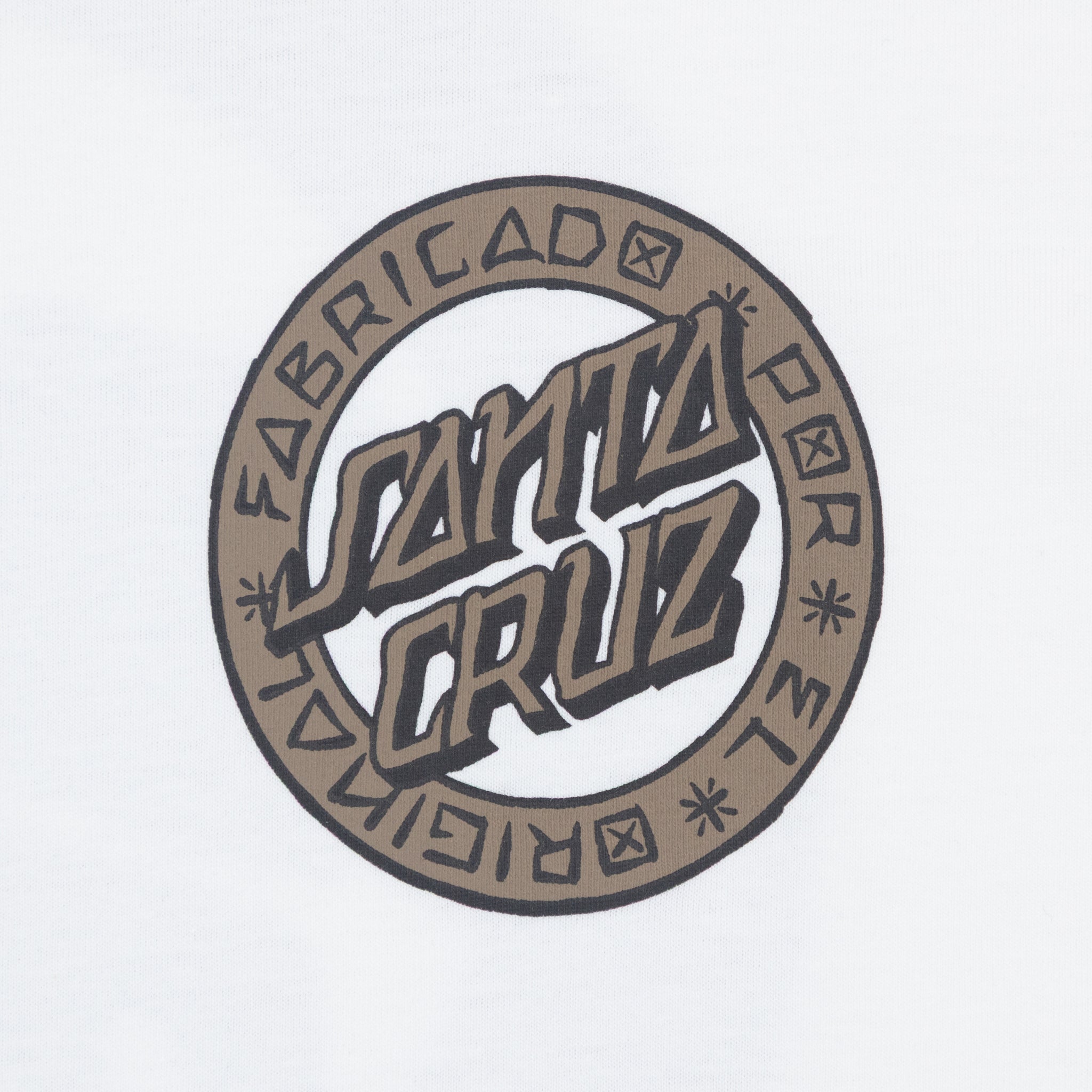 SANTA CRUZ Loco Dot T-Shirt in WHITE