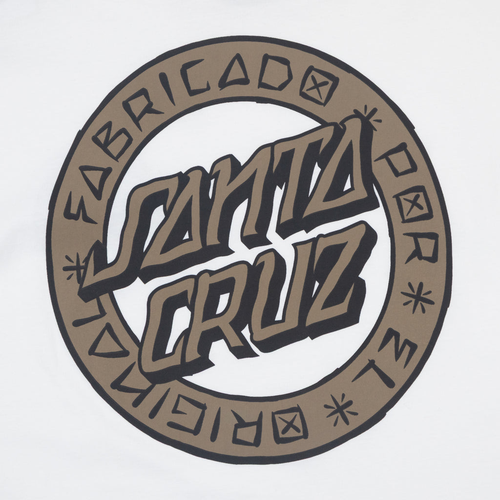 SANTA CRUZ Loco Dot T-Shirt in WHITE