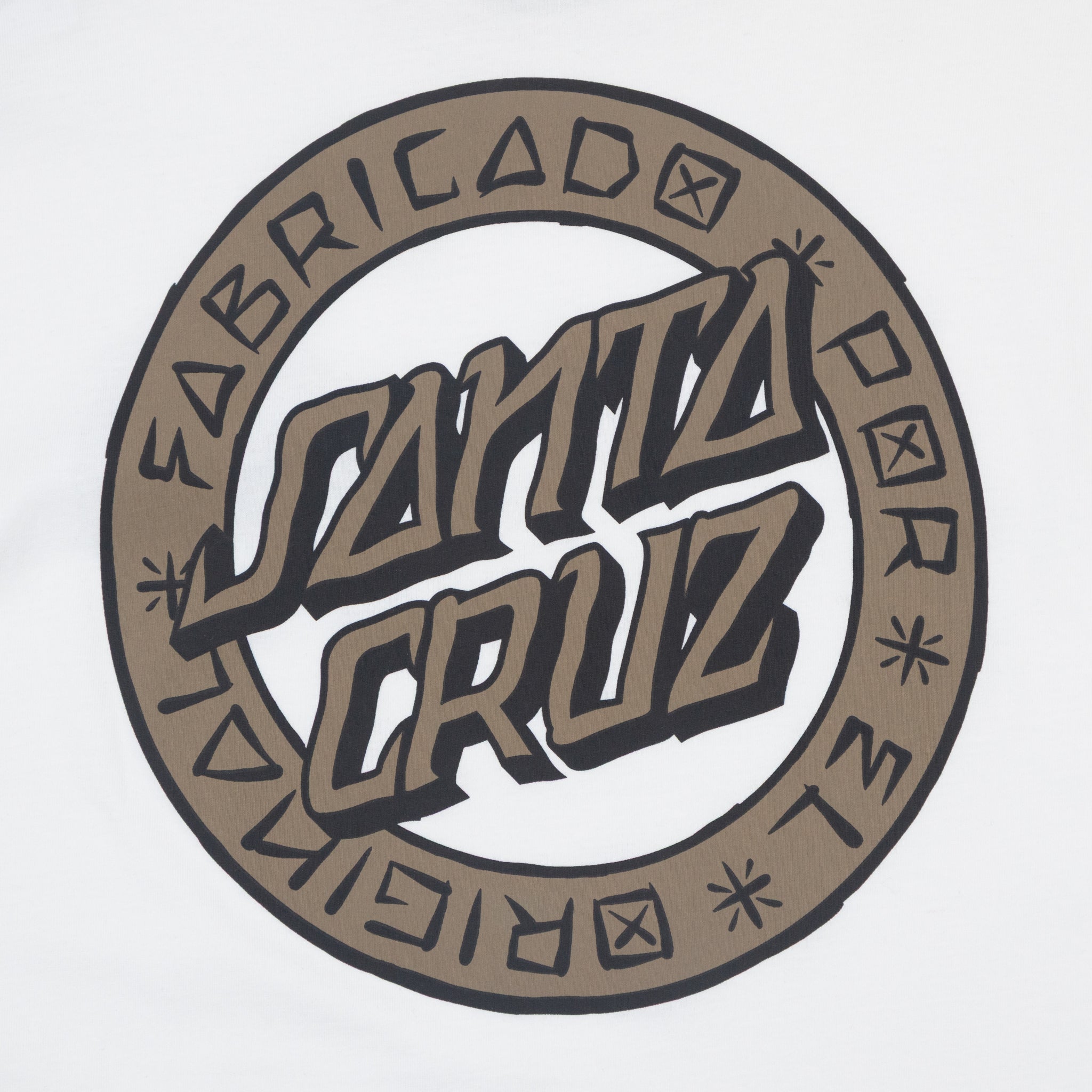 SANTA CRUZ Loco Dot T-Shirt in WHITE