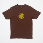 SANTA CRUZ Stamped Opus Front T-Shirt in COFFEE
