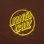 SANTA CRUZ Stamped Opus Front T-Shirt in COFFEE