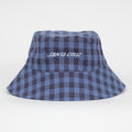 SANTA CRUZ Strip Tie Bucket Hat in LAVENDER BLUE CHECK