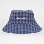 SANTA CRUZ Strip Tie Bucket Hat in LAVENDER BLUE CHECK