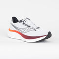 SAUCONY Ride 19 Running Trainers in WHITE / CRIMSON