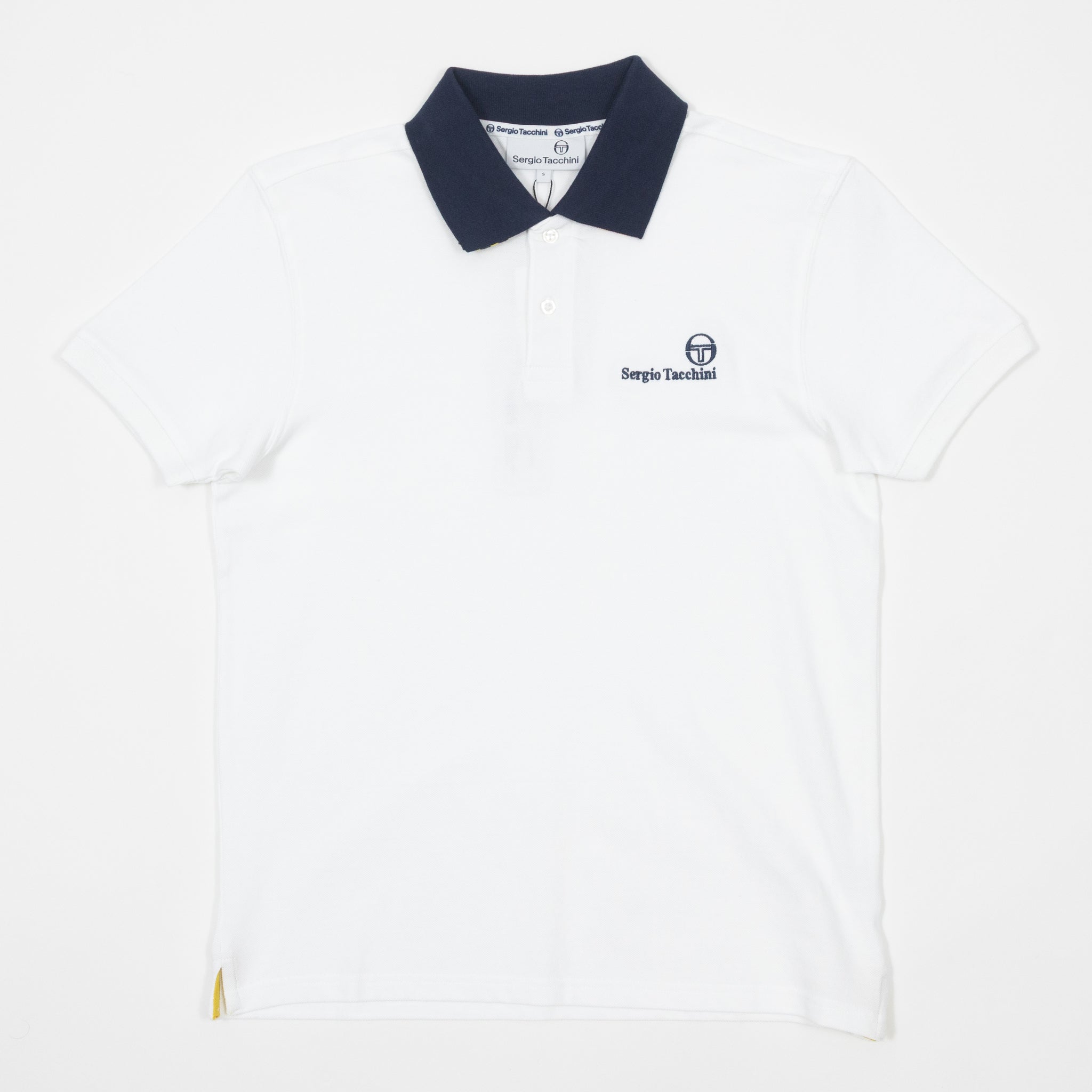 SERGIO TACCHINI Bondi Polo Shirt in WHITE & MARITIME BLUE