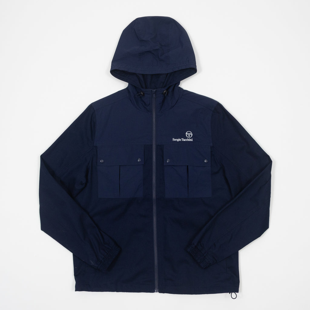 SERGIO TACCHINI Calisti Hooded Jacket in MARITIME BLUE