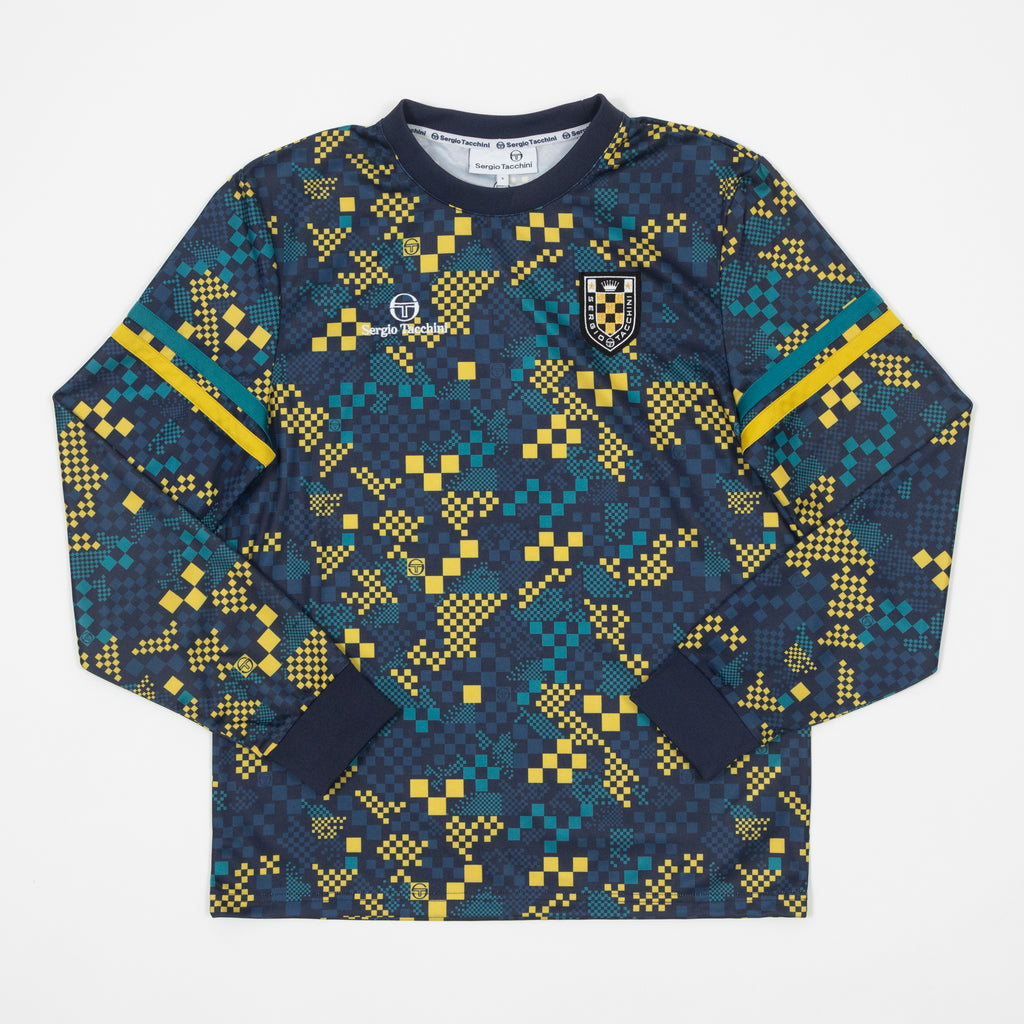 SERGIO TACCHINI Sergio FC Long Sleeve T-Shirt in MARITIME BLUE & HARBOR