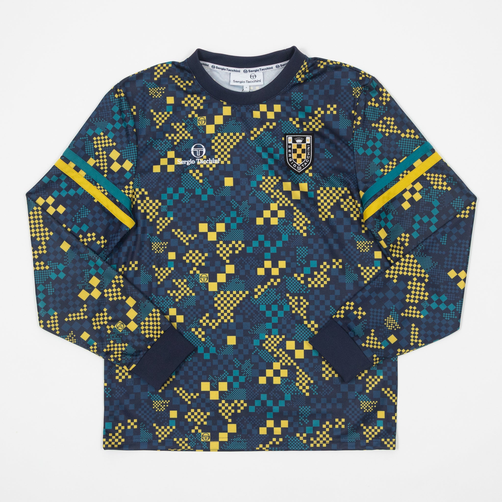 SERGIO TACCHINI Sergio FC Long Sleeve T-Shirt in MARITIME BLUE & HARBOR