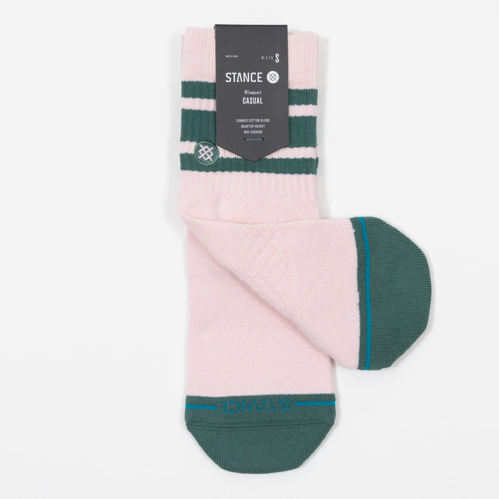 Womens STANCE Boyd Quarter Socks in PINK