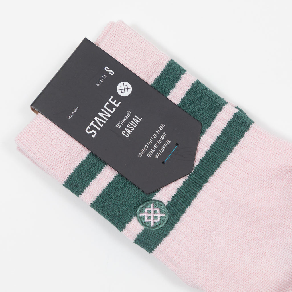 Womens STANCE Boyd Quarter Socks in PINK