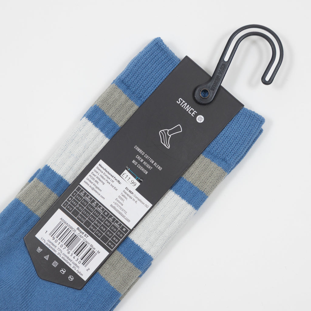 STANCE Boyd Crew Socks in CAPRI BLUE