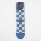 STANCE Chef Check Crew Socks in CAPRI BLUE