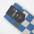 STANCE Chef Check Crew Socks in CAPRI BLUE