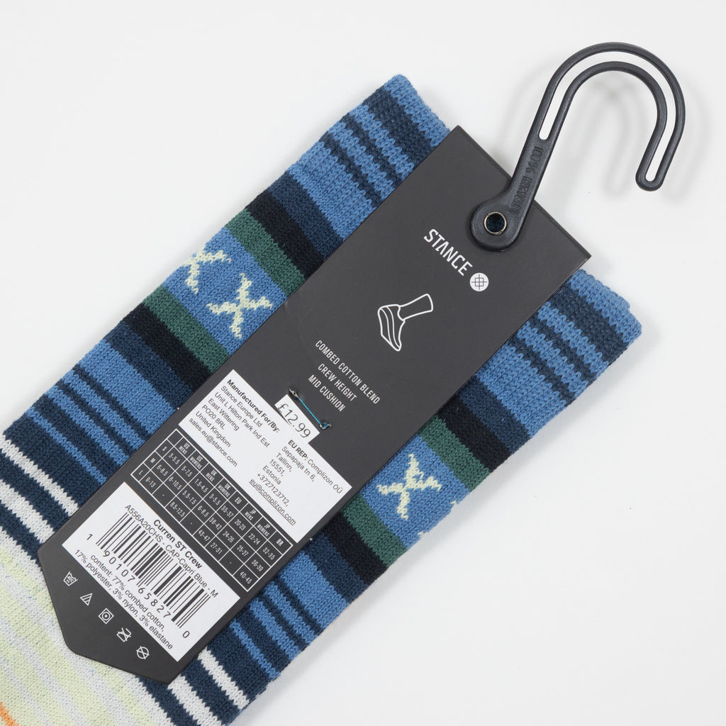 STANCE Curren ST Crew Socks in CAPRI BLUE