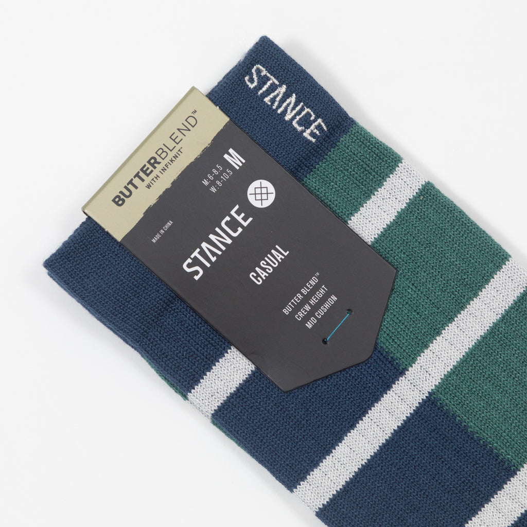 STANCE Double Vision Crew Socks in TEAL