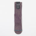 STANCE Icon Dyed Crew Socks in PLUM