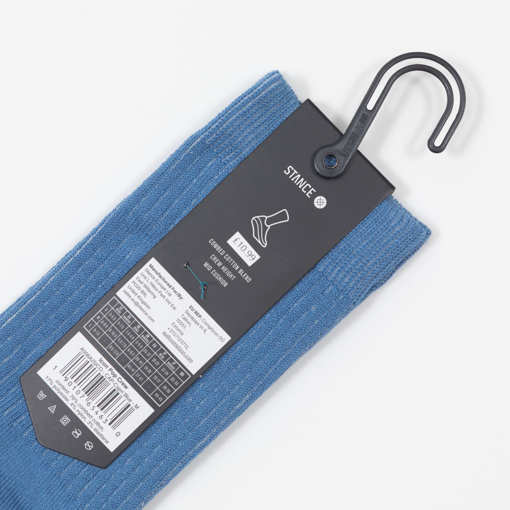 STANCE Icon Pop Crew Socks in BLUE