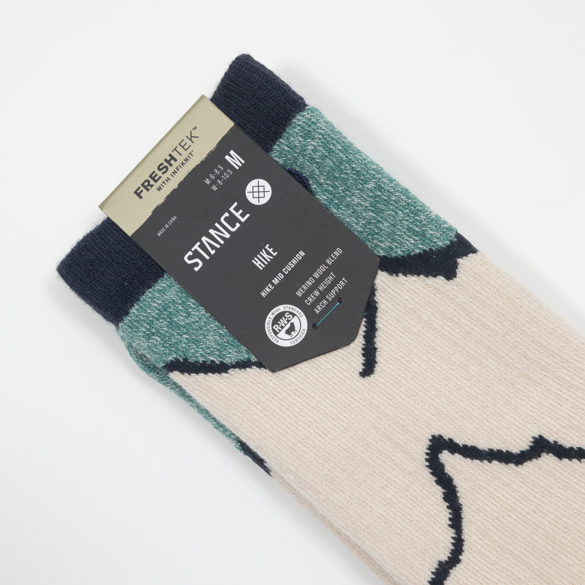 STANCE Peaking Hike Socks in TAN
