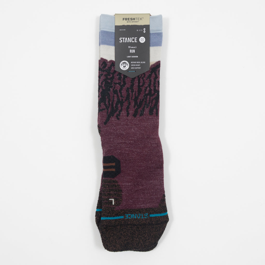 STANCE Ridge Light Wool Crew Socks in WINE