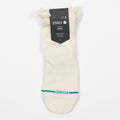 Womens STANCE Ruffle Icon Quarter Socks in IVORY