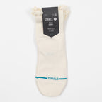 Womens STANCE Ruffle Icon Quarter Socks in IVORY