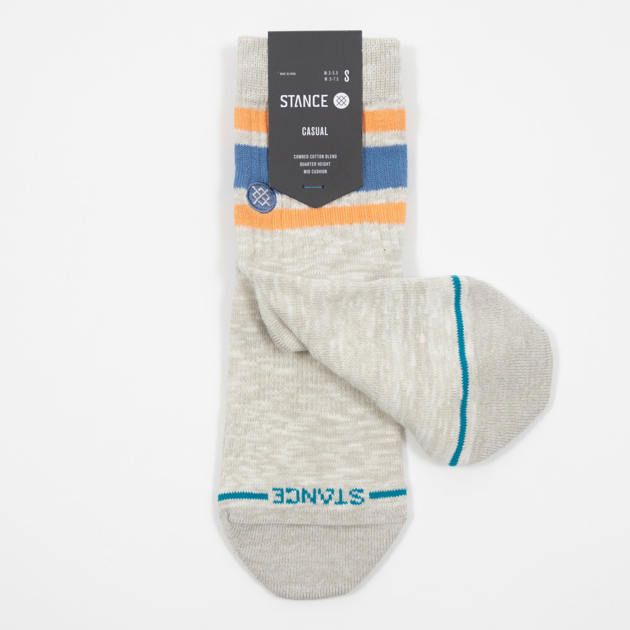 STANCE Slub Boyd Quarter in HEATHER GREY