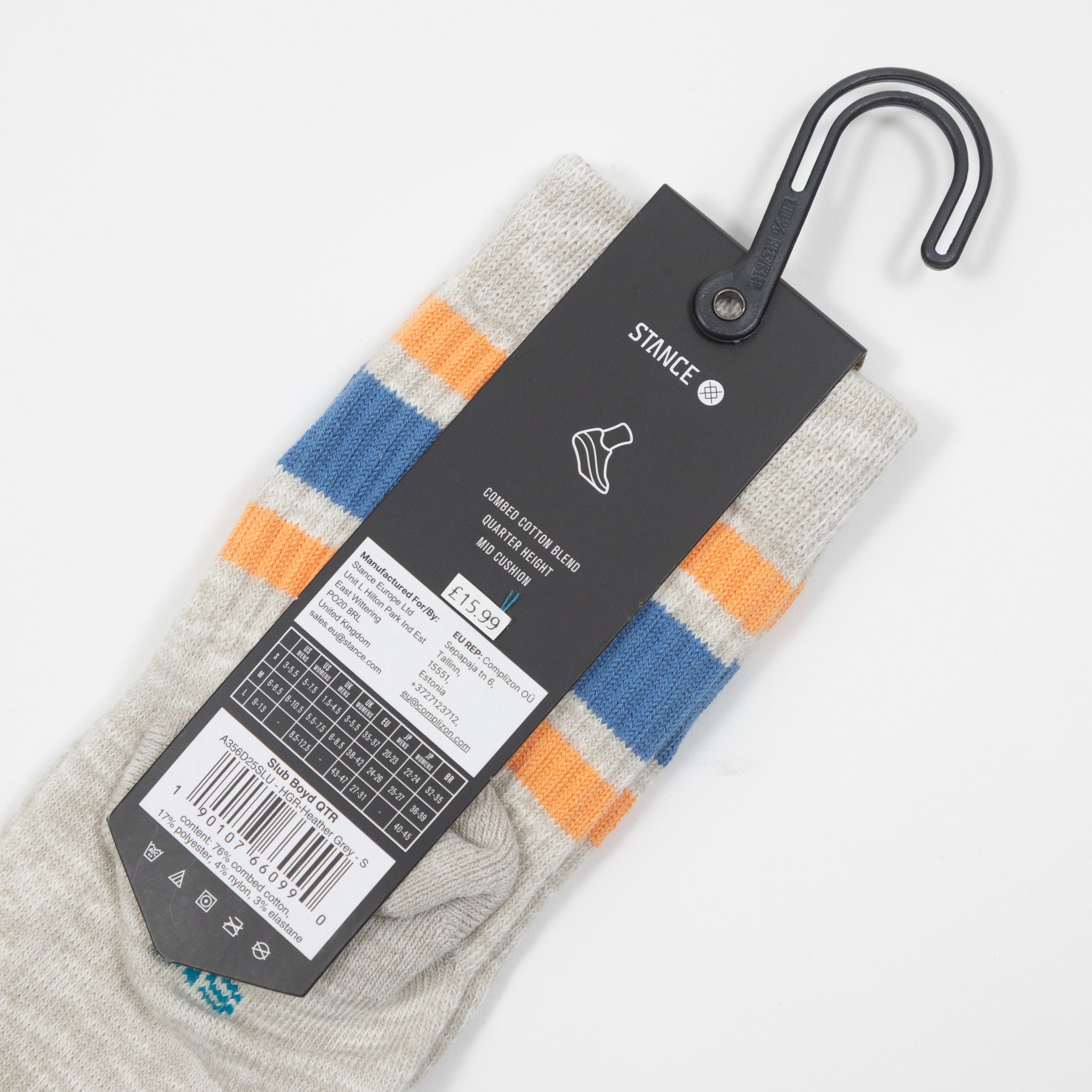 STANCE Slub Boyd Quarter in HEATHER GREY