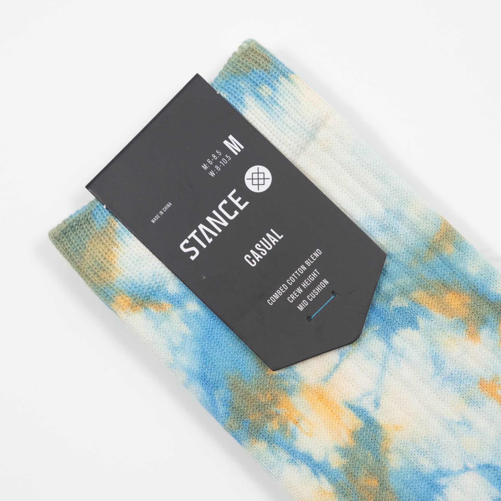 STANCE Spotty Dye Crew Socks in MANGO
