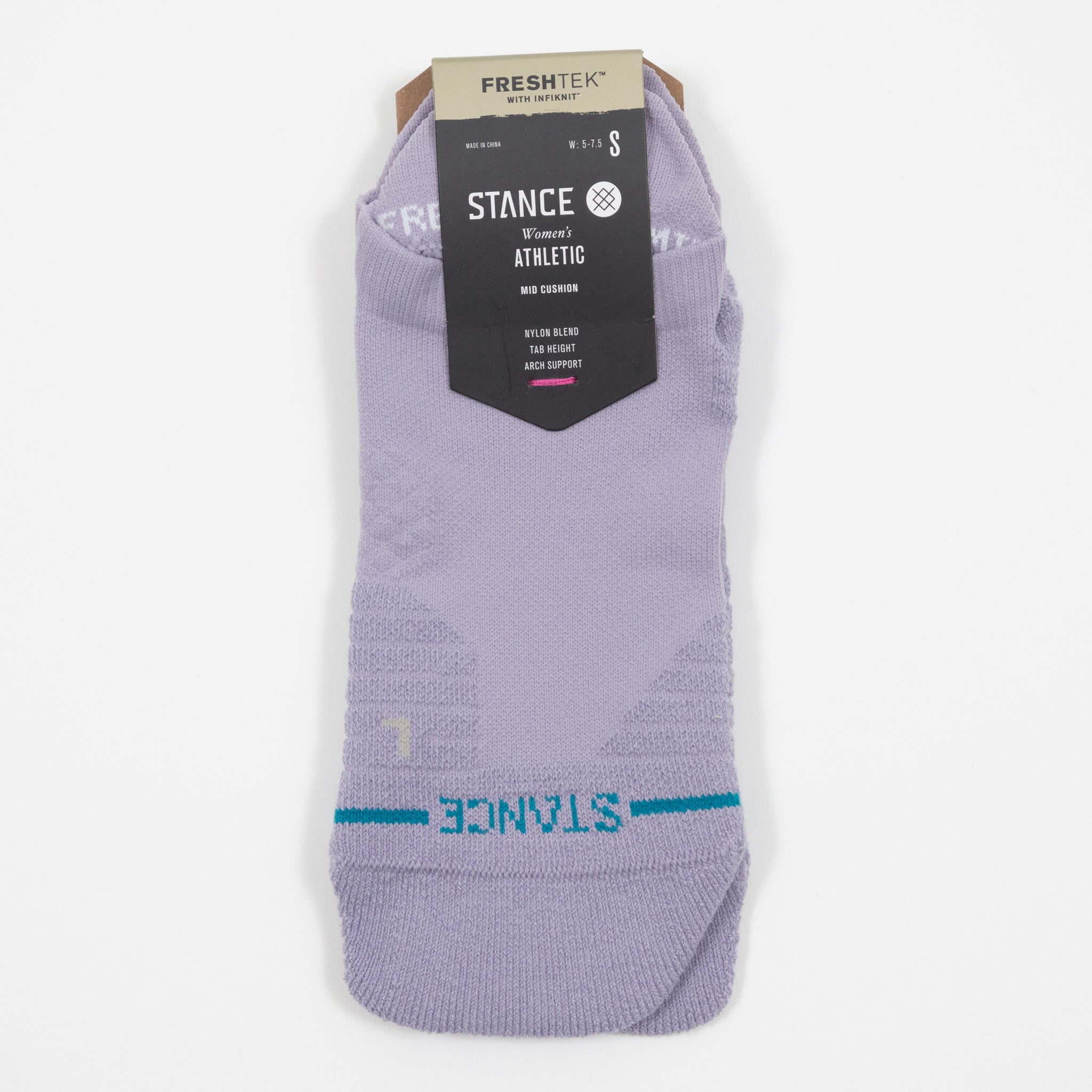 STANCE Womens Solid Mid Tab Socks in LILAC