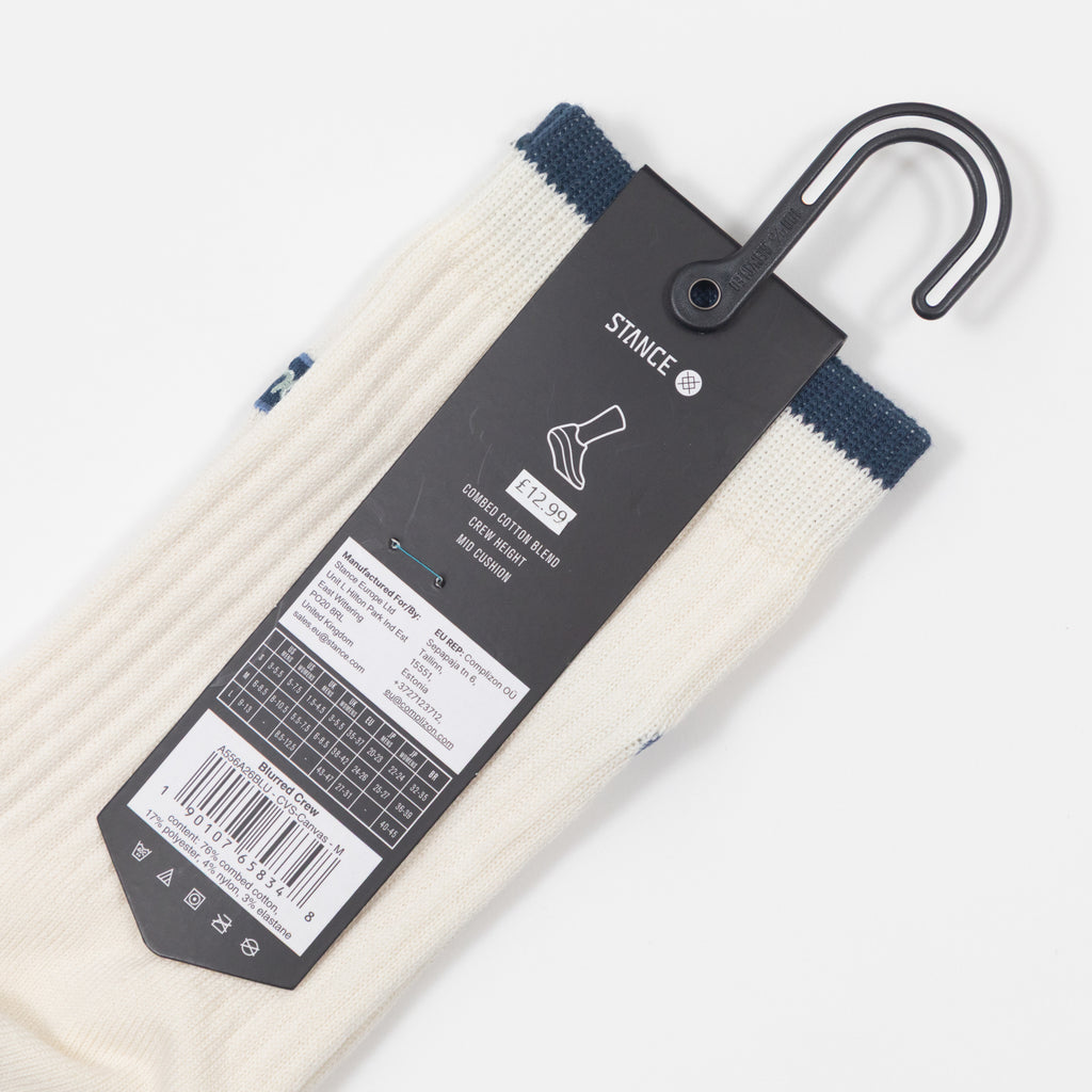 STANCE Blurred Crew Socks in OFF WHITE