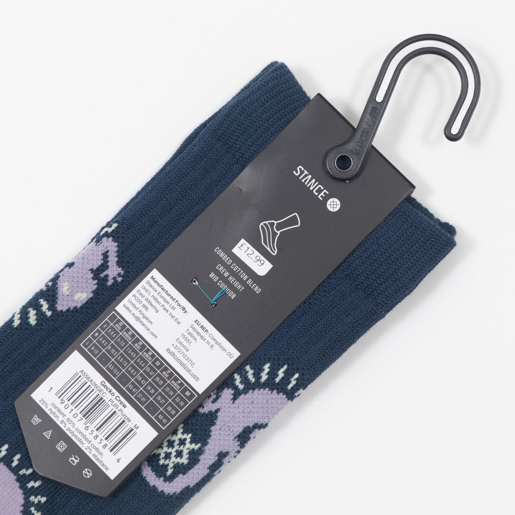 STANCE Gecko Crew Socks in PURPLE