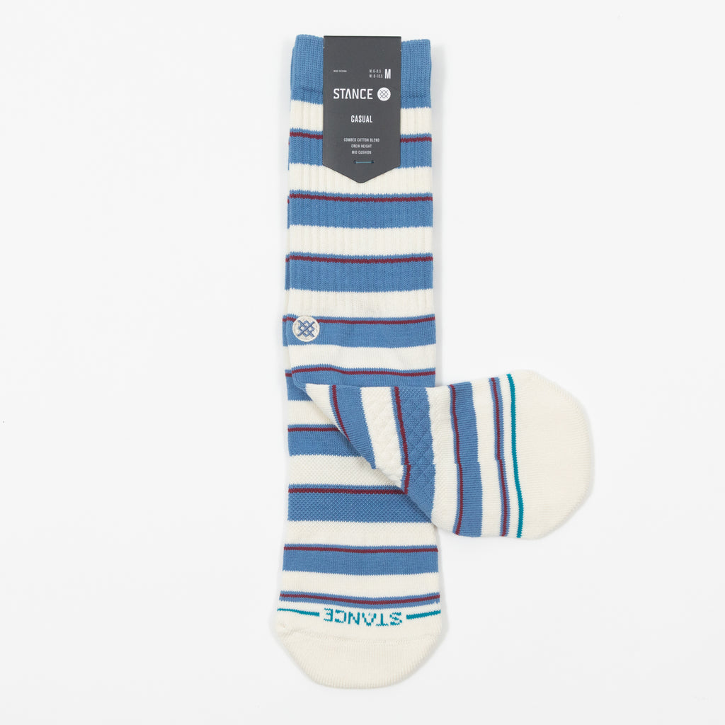 STANCE Striped It Crew Socks in BLUE
