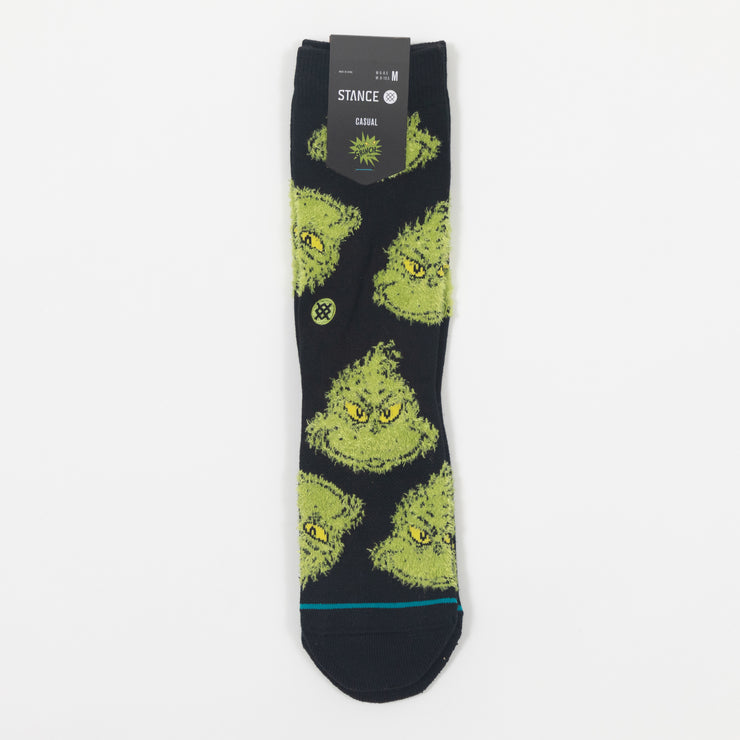 STANCE x THE GRINCH Mean One Christmas Socks in BLACK