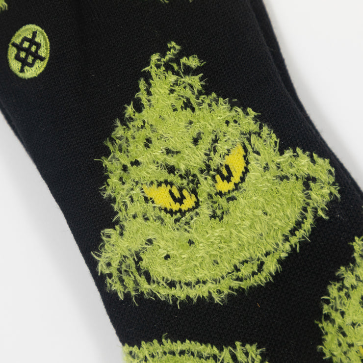 STANCE x THE GRINCH Mean One Christmas Socks in BLACK