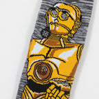 STANCE X STAR WARS C3PO Crew Socks in GOLD