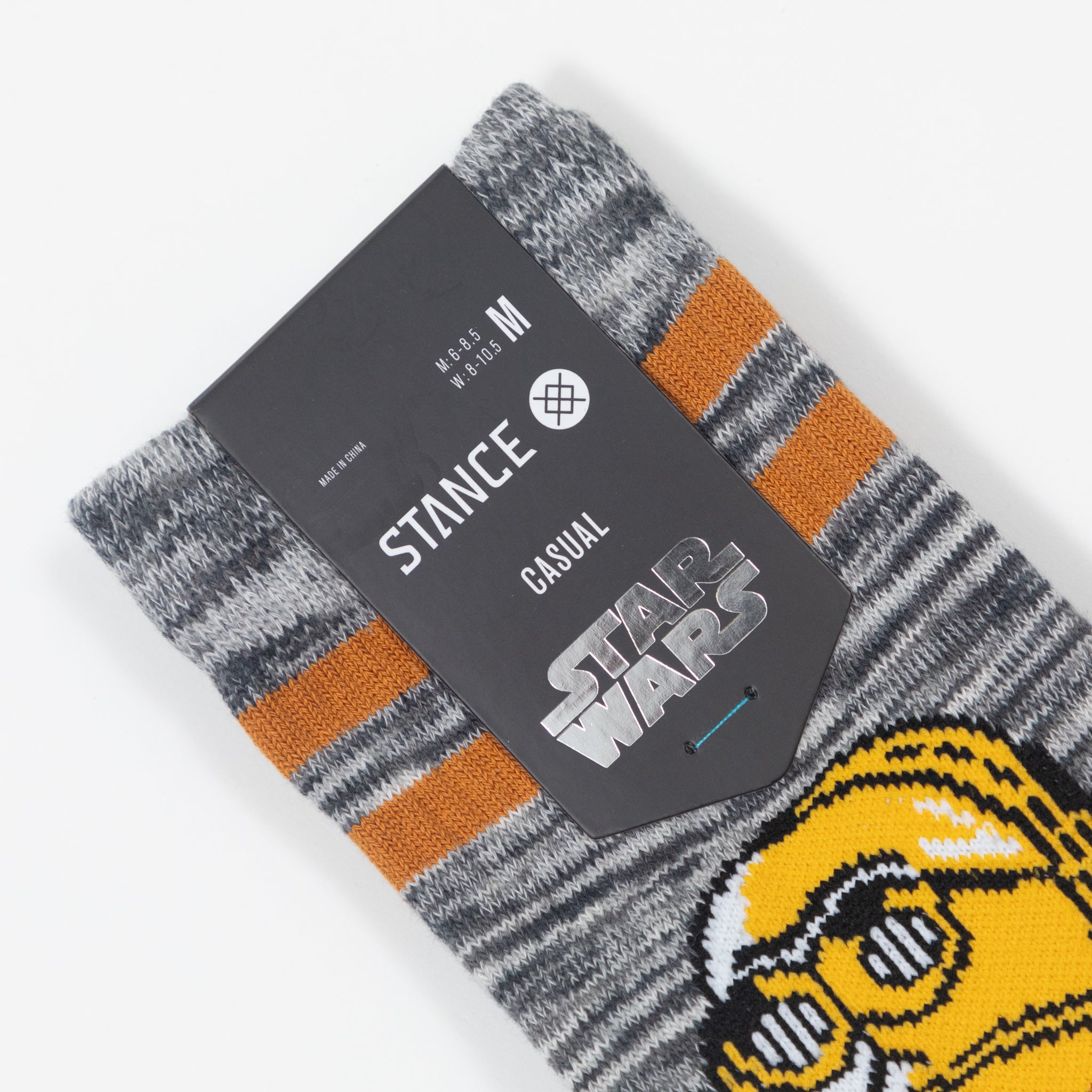 STANCE X STAR WARS C3PO Crew Socks in GOLD