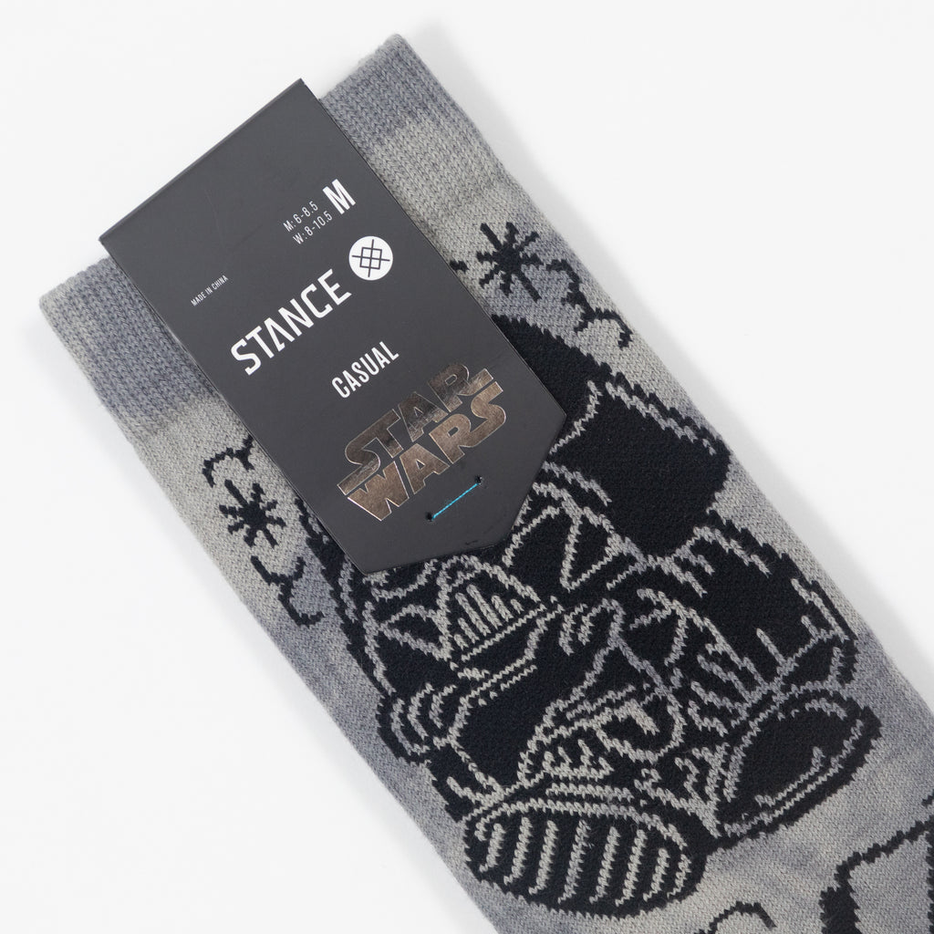STANCE X STAR WARS DJ Darth Socks in GREY