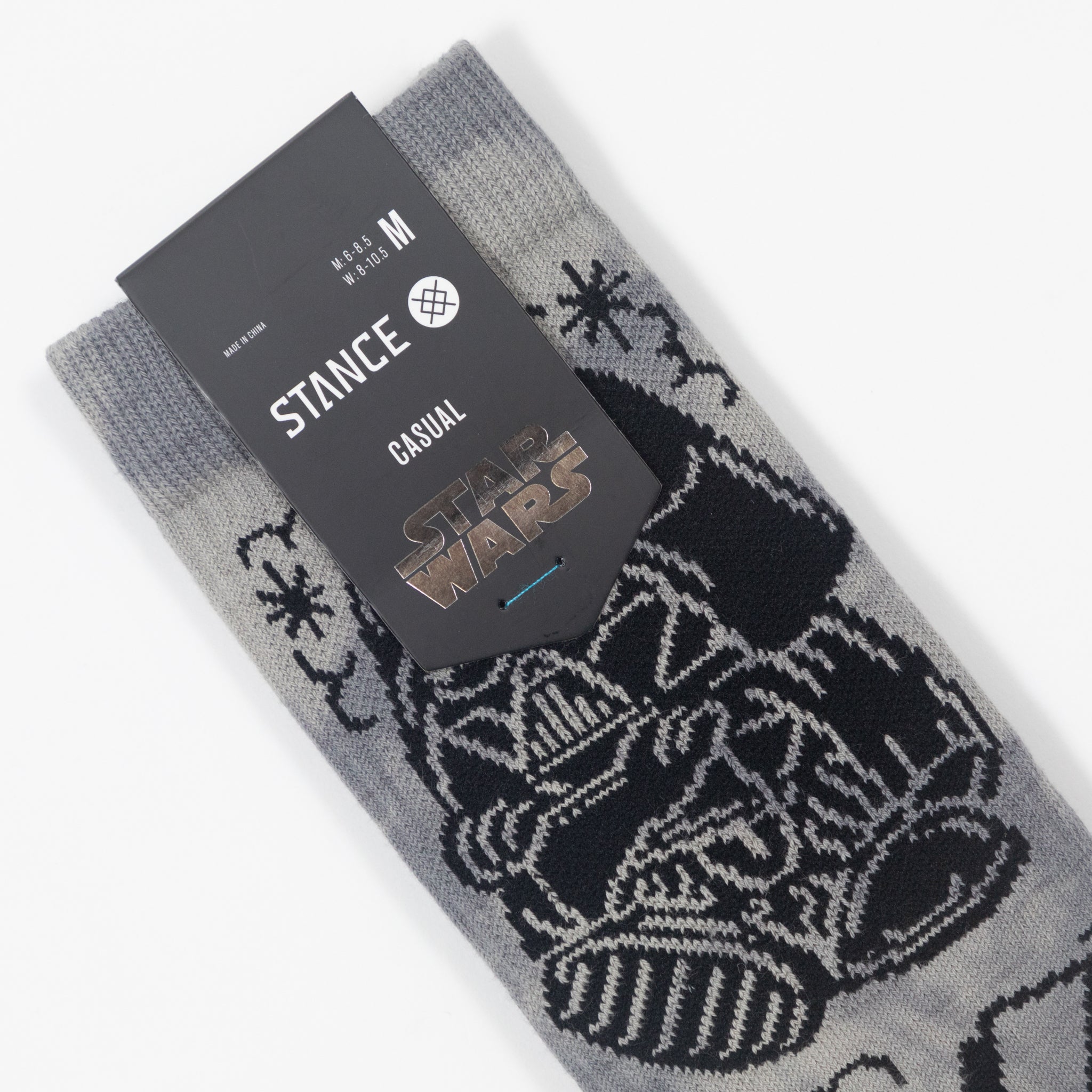 STANCE X STAR WARS DJ Darth Socks in GREY