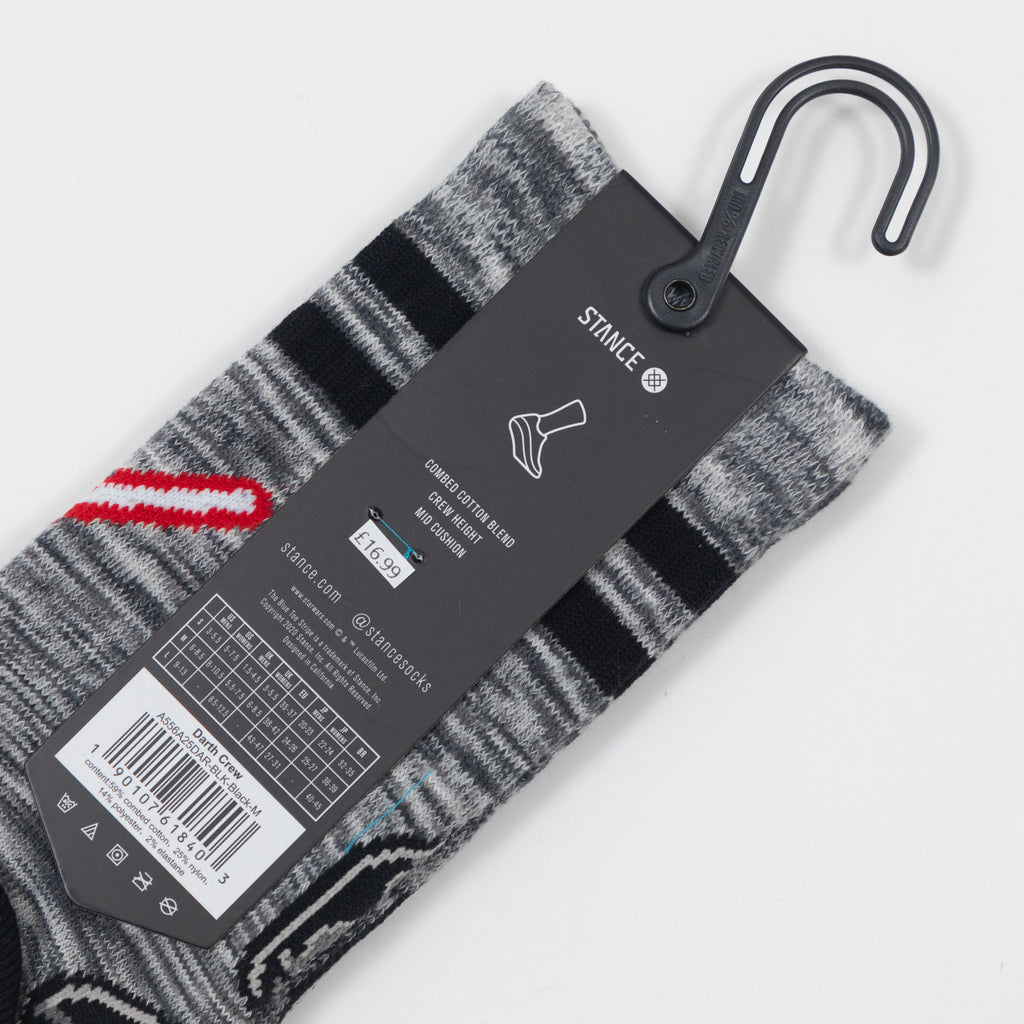 STANCE X STAR WARS Darth Crew Socks in BLACK