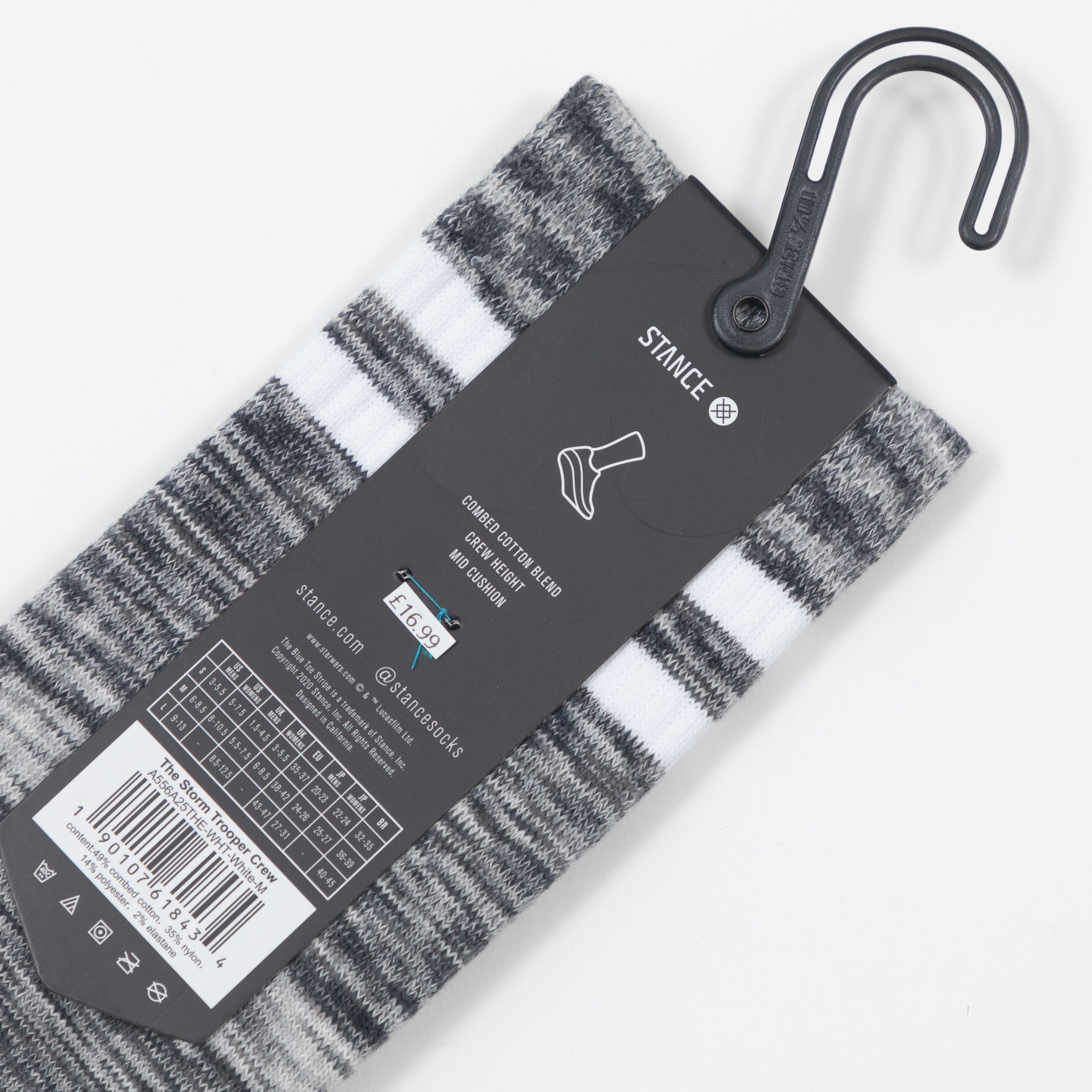 STANCE X STAR WARS Storm Trooper Crew Socks in WHITE