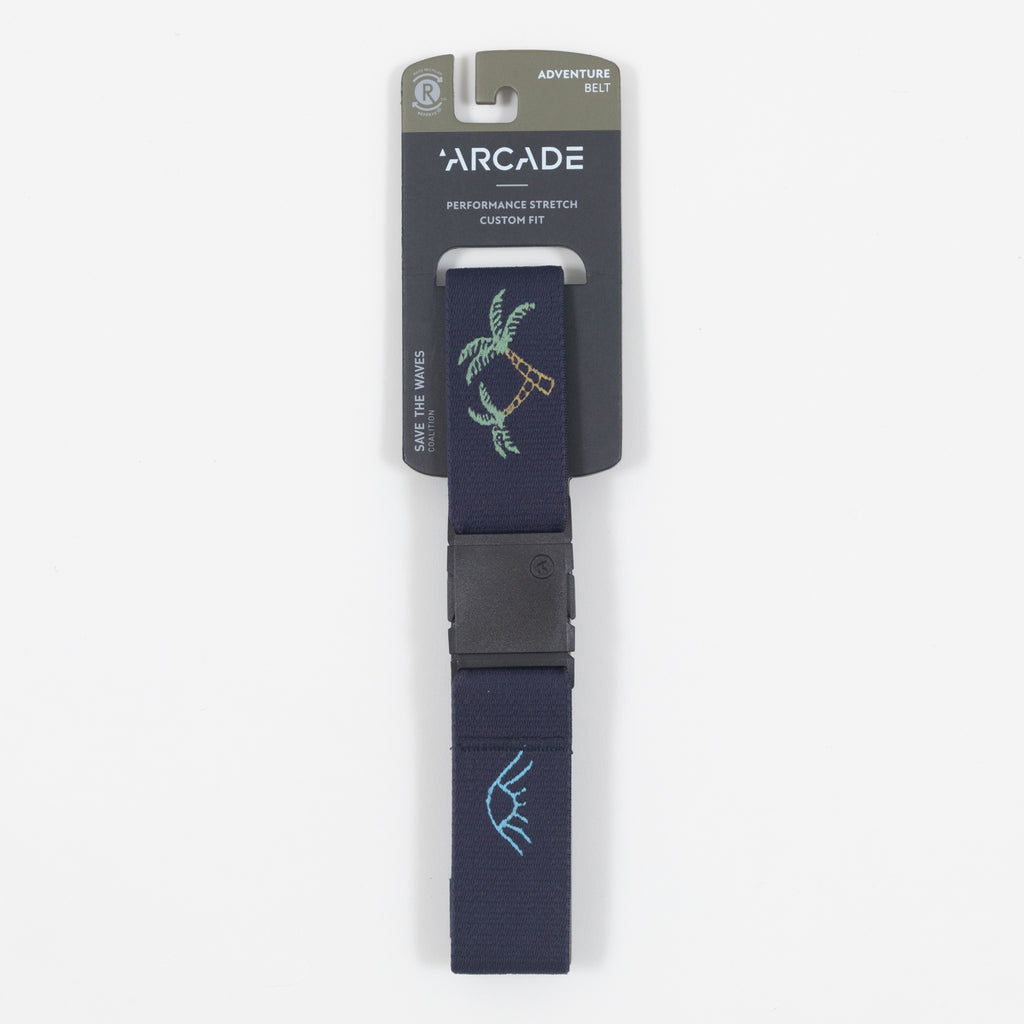 ARCADE BELTS Save The Waves Standard Belt in NAVY