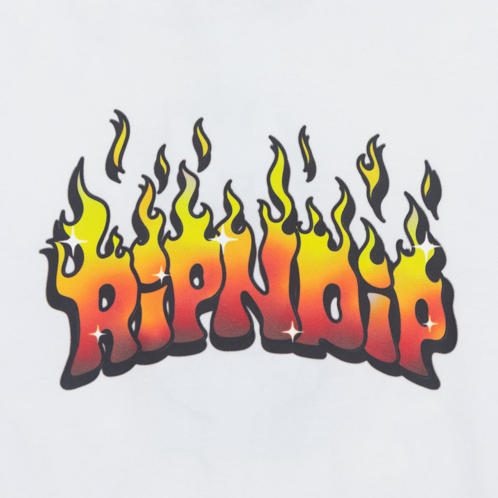 Womens RIPNDIP Scary Cute Cropped T-Shirt in WHITE