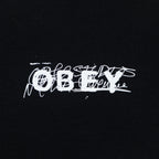 OBEY Scribble Graphic T-Shirt in BLACK