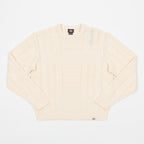 DICKIES Script Cable Knit Sweatshirt in CREAM
