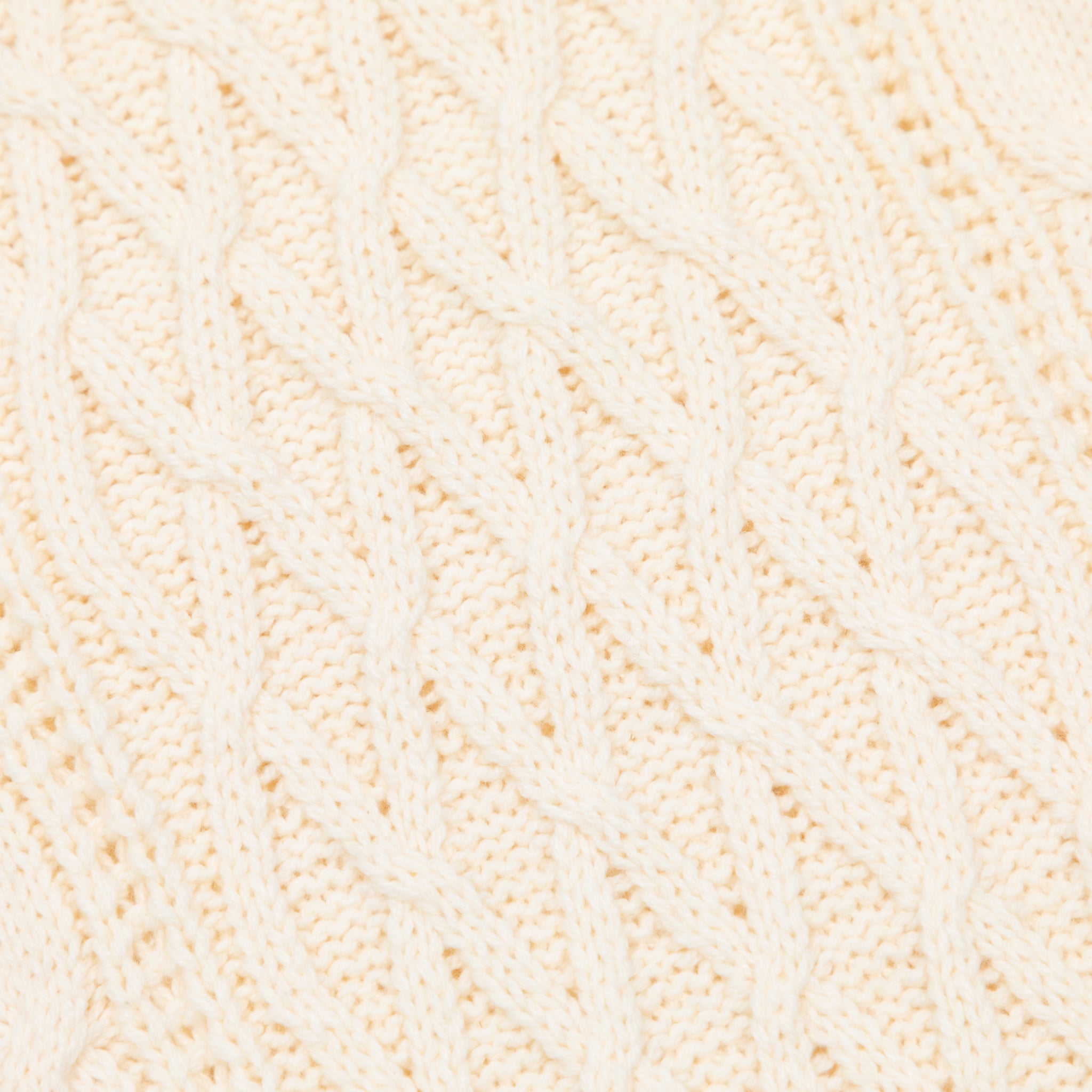 DICKIES Script Cable Knit Sweatshirt in CREAM