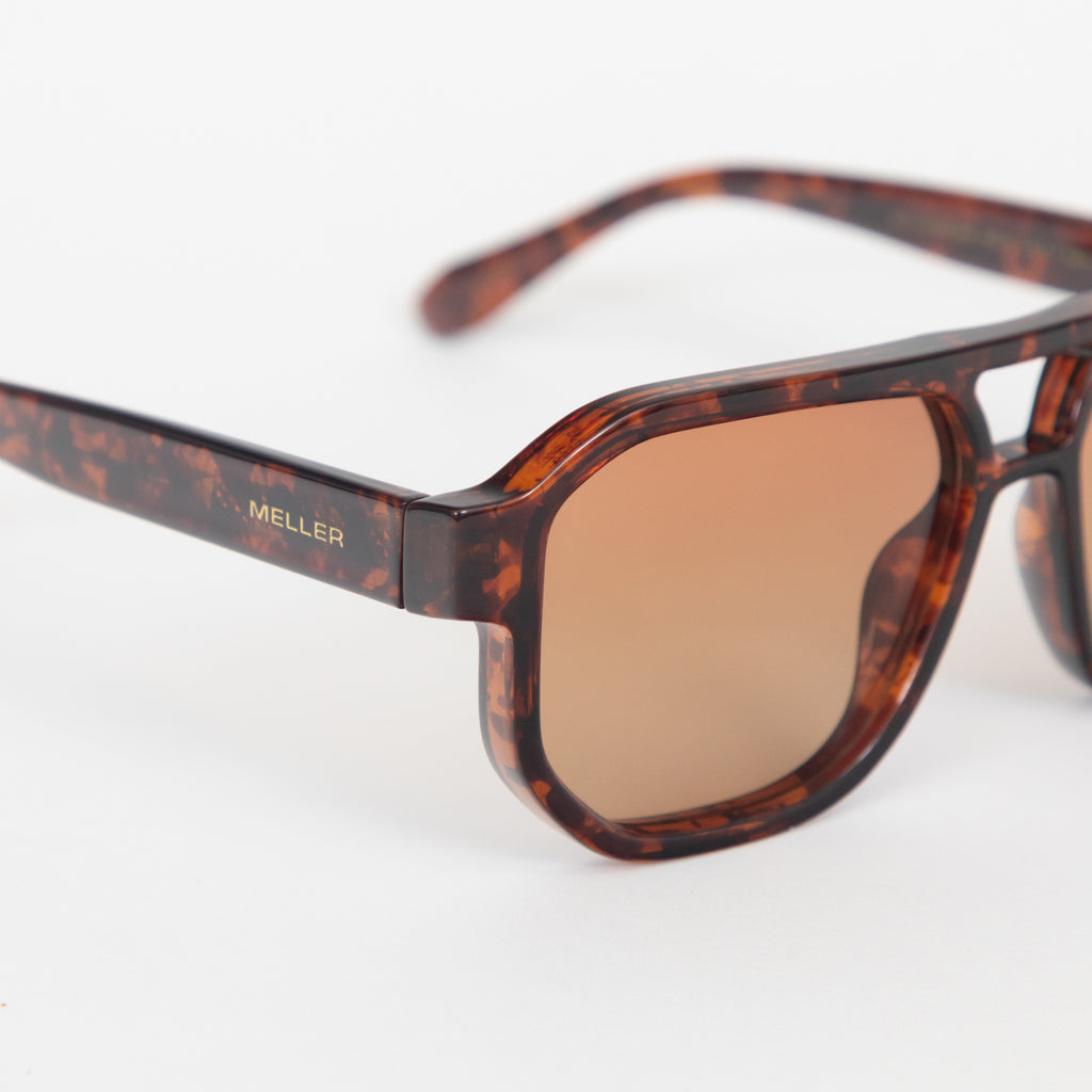 MELLER Seba Aviator Style Sunglasses in TIGRIS BROWN