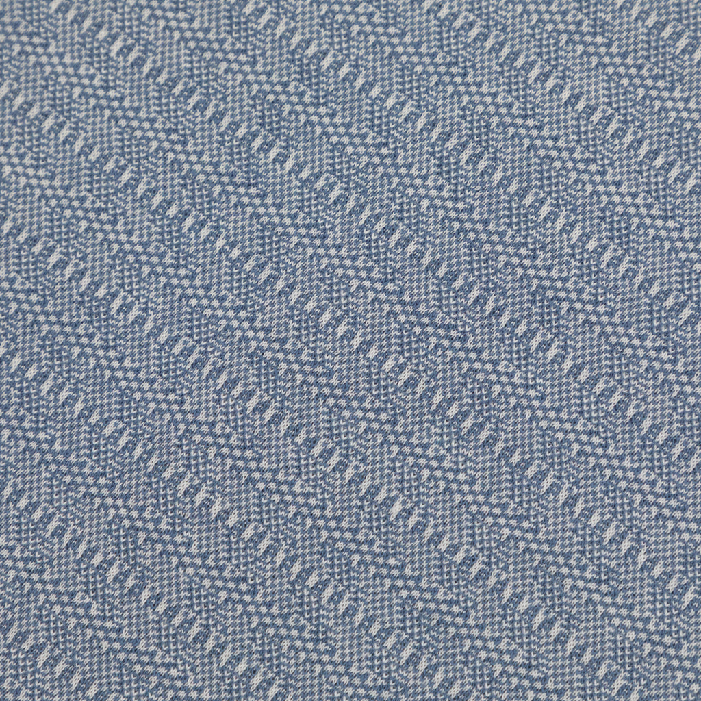 FARAH Sefton Textured Short Sleeve Polo Shirt in Riverbed Blue