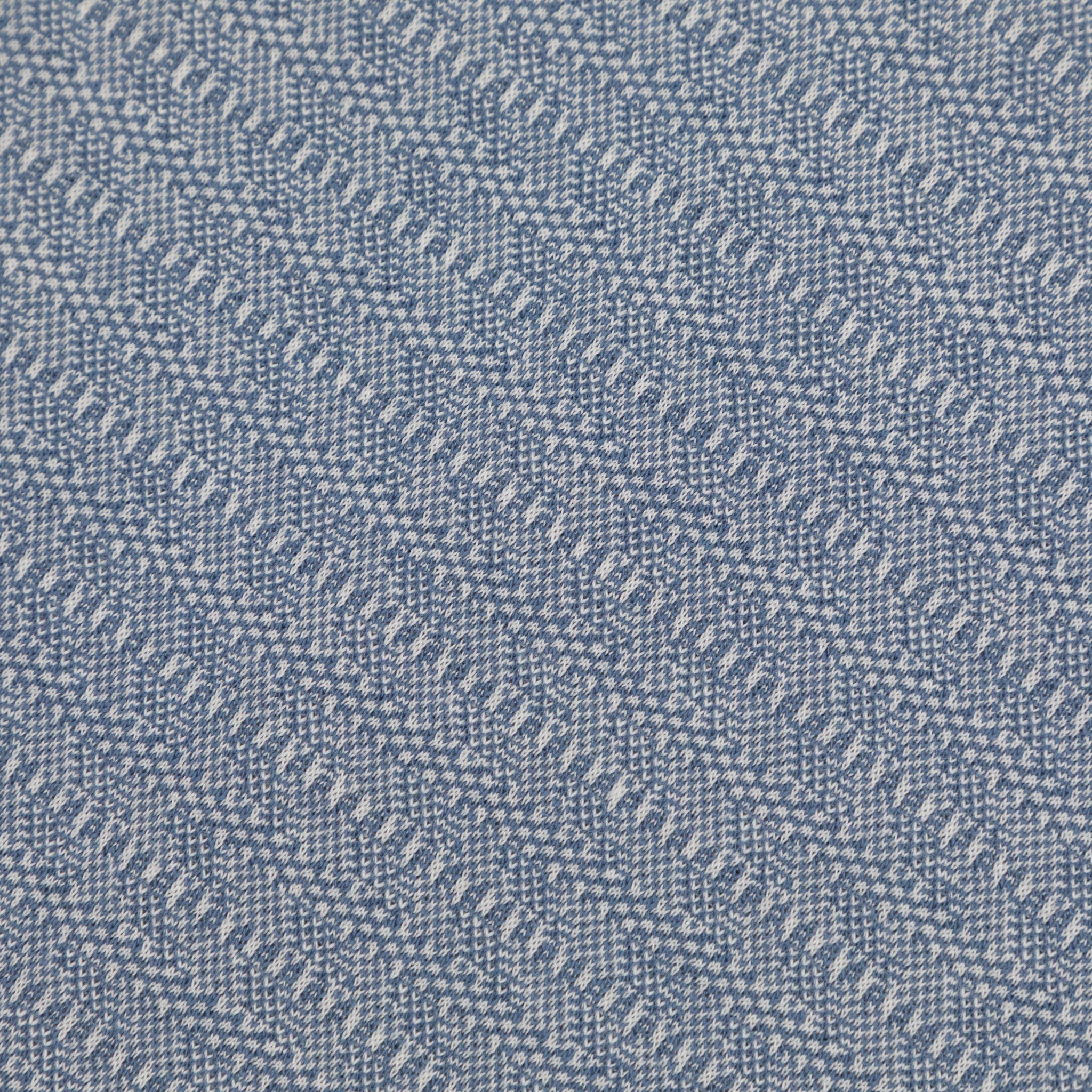 FARAH Sefton Textured Short Sleeve Polo Shirt in Riverbed Blue